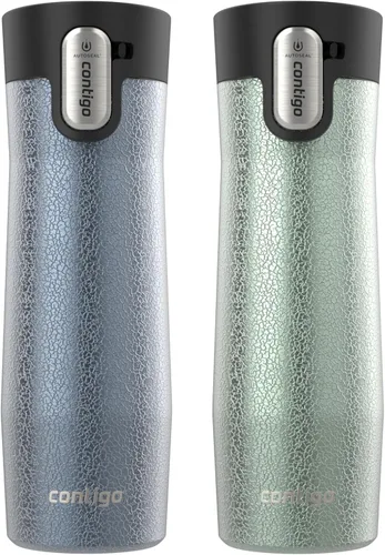 Vista 29 de Contigo AUTOSEAL West Loop - Taza de viaje de acero inoxidable aislada al vacío con tapa fácil de limpiar, 12 onzas, arándano