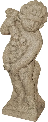 Vista 23 de Emsco Group 92246 Estatua de niño soñando despierto – Aspecto natural – Hecha de resina – Ligera – 40 cm de altura para jardín, BRONCE