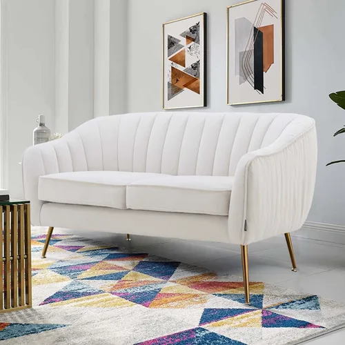 Vista 12 de Silla decorativa de terciopelo, moderna silla con brazo de barril con patas de metal con acabado dorado para sala de estar y dormitorio, color verde