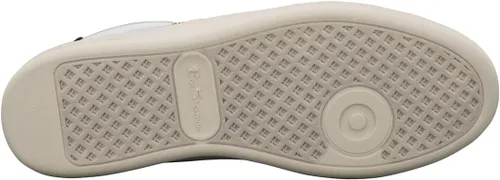 Vista 4 de Ben Sherman Mens Hyde Classic Sneaker Blanco/Beige/Azul Marino/Rojo