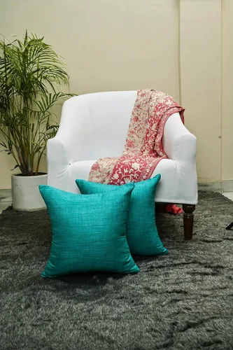 Vista 6 de Almohadas decorativas para sofá cama, almohadas decorativas de sala de estar, almohadas rústicas, fundas de almohada sólidas de seda