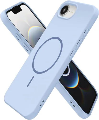 Vista 39 de Oakxco Funda de Silicona Mag Safe para iPhone 12 Pro Max, Funda Magnética Delgada y Fina Compatible con Carga Inalámbrica MagSafe, Bonita Funda