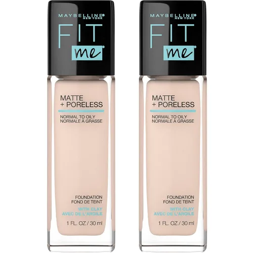 Vista 48 de Maybelline New York Fit Me Matte + Poreless Base Líquida, Formato de Bolsa, 220 Natural Beige, 1.3 onzas 220 Beige natural