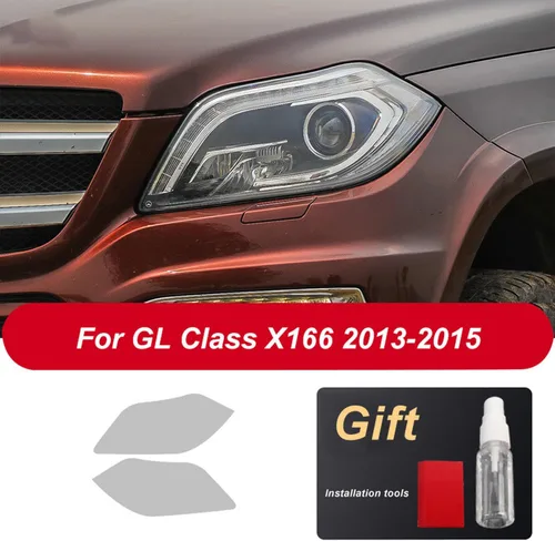 Vista 6 de JCAKES Car Headlight Protective Film Front Light Transparent TPU Sticker ，for Mercedes Benz GLS GLB G GLK V Class 2013-Present