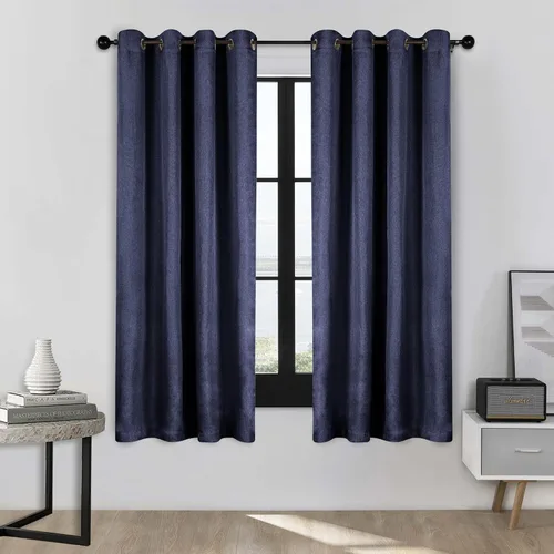 Vista 45 de Superior Linen Semi Blackout Curtains, Room Darkening, Bedroom, Drapes, Kitchen, Living Room Window Accents, Sun Blocking, Grommet Header, Classic