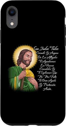 Vista 24 de Funda para iPhone 15 San Judas Tadeo Consuelo Y Amparo de Los Afligidos