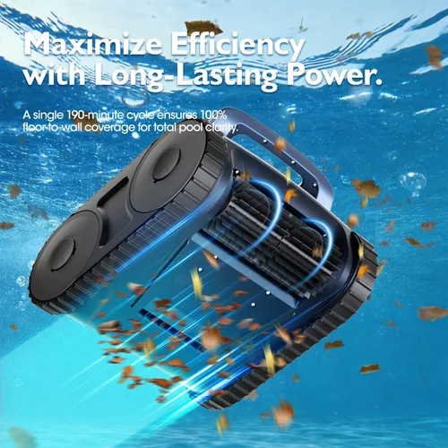 Vista 3 de [Lanzamiento 2026] Aspiradora robótica automática de piscina para piscinas enterradas y sobre el suelo, aspiradora de piscina de escalada en pared
