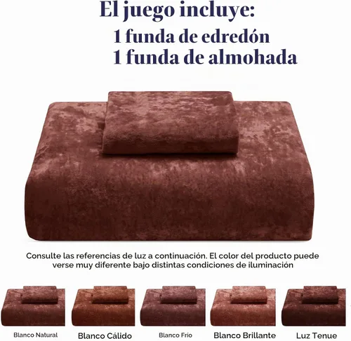 Vista 6 de PHF - Juego de funda de edredón de terciopelo auténtico tamaño individual, juego de funda de edredón ultra suave y transpirable de 2 piezas