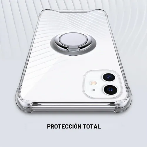 Vista 7 de Silverback Funda transparente diseñada para iPhone 11 con soporte de anillo