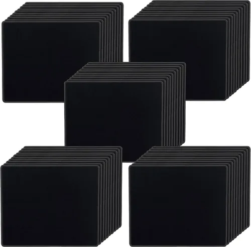 Vista 9 de SaiTech IT Paquete de 10 alfombrillas para mouse de 0.079 pulgadas con bordes cosidos, base de goma antideslizante, texturizadas e impermeables