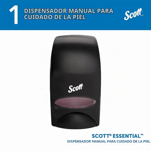 Vista 2 de Scott - KCC92145 92145 Dispensador manual esencial para el cuidado de la piel, 1000 ml, negro