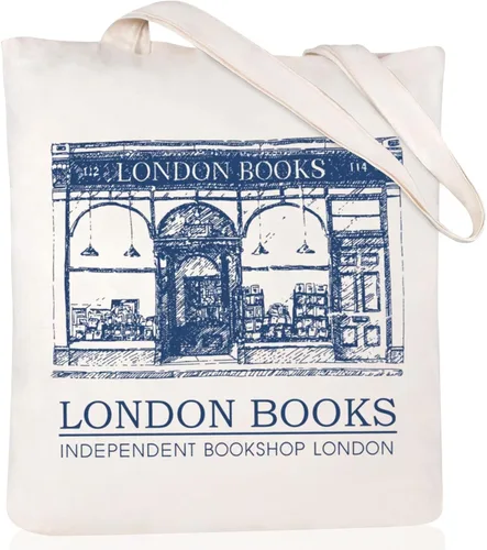 Vista 8 de Andeiltech Canvas Tote Bag Aesthetic Cute Vintage Tote Bags Book Shoulder bag Gifts Reusable Grocery Bags for Women