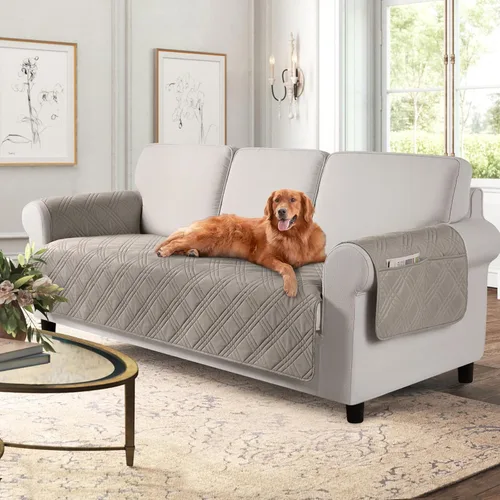 Vista 15 de TAOCOCO Fundas impermeables para silla para mascotas y perros con respaldo antideslizante, fundas para asiento de silla con bolsillo lateral