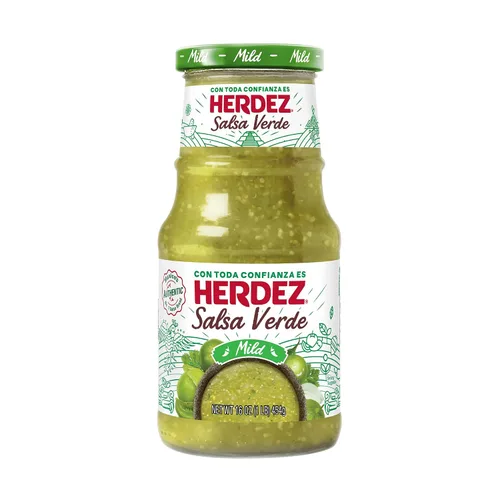 Vista 10 de Salsa Verde HERDEZ, suave, jarra de 68 oz – Salsa verde de tomatillo para tacos, enchiladas y salsas para mojar