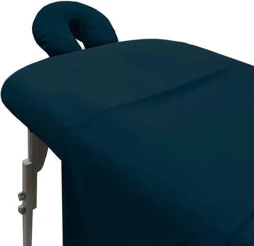 Vista 16 de London Linens Juego de sábanas de microfibra suave para mesa de masaje de 3 piezas, incluye funda para mesa de masaje, sábana bajera ajustable