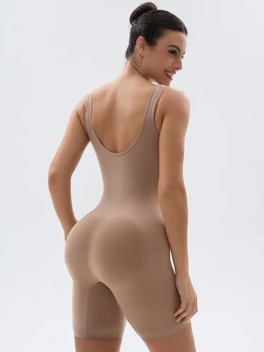 Vista 2 de SHAPERX Women's Shaping Mid-Thigh Bodysuit Tummy Control Shapewear Seamless Full Body Shaper