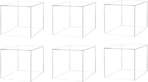 Vista 27 de Elevador de productos al por menor o contenedor de almacenamiento de mercancía 6 "Caja de exhibición de acrílico transparente con un lado abierto