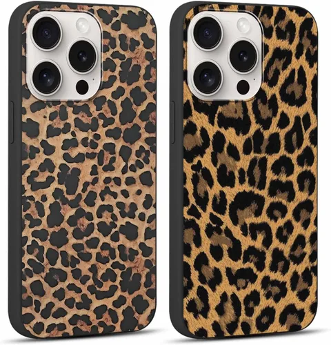 Vista 26 de Paquete de 2 fundas de teléfono con bonito estampado de guepardo para iPhone 7/8/SE 2020 / SE 2022 de 4.7 pulgadas, diseño de leopardo de lujo
