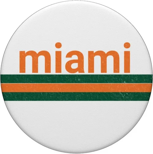 Vista 3 de Miami Retro Souvenir PopSockets PopGrip intercambiable