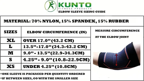 Vista 6 de Kunto Fitness - Codera de compresión (enviada desde Estados Unidos) para tendinitis, codo de tenista, tratamiento de codo de golf, reduce el dolor