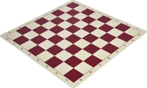 Vista 2 de Tablero de ajedrez de torneo de silicona reglamentaria - Cuadrados de 2.25" por la Federación de Ajedrez de los Estados