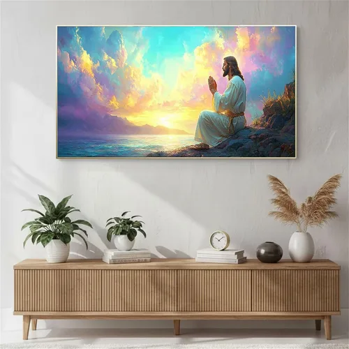 Vista 3 de Man Sunset Diamond Painting Kits for Adults Beginners, 5D Full Drill Diamond Art Kits Gem Art for Home Wall Decor, Rhinestone Embroidery Crafts, DIY