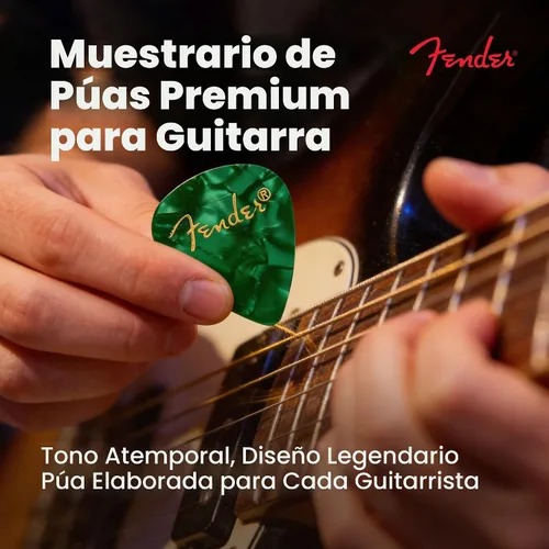 Vista 2 de Fender Púas surtidas de muestras, Paquete de 12 unidades., Paquete de 12