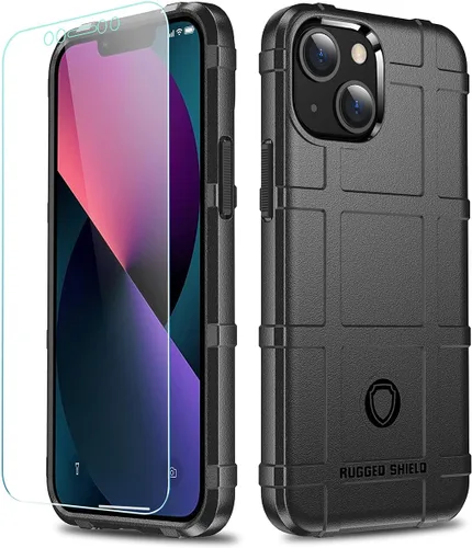 Vista 52 de Funda para iPhone 13, Rugged Shield 8 pies a prueba de caídas TPU Armadura gruesa Funda protectora táctica compatible con iPhone 13 (6.1 pulgadas)