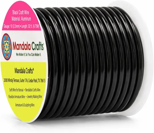 Vista 337 de Mandala Crafts - Alambre de aluminio anodizado de calibre 22 para hacer joyas - 137.2 m de alambre flexible surtido y coloreado - Doble para bonsái