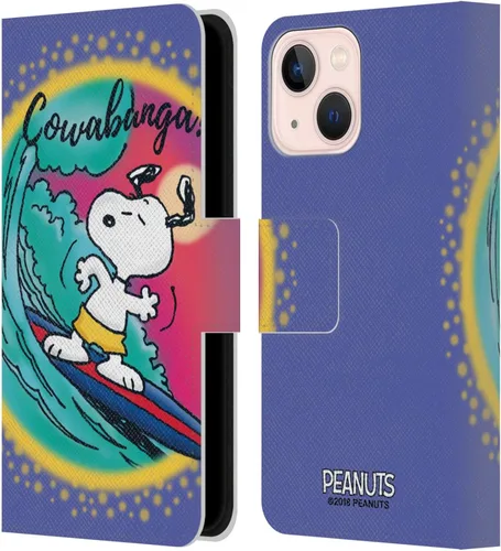 Vista 122 de Head Case Designs Funda de piel con licencia oficial de Peanuts Beach Surf Snoopy Boardwalk Airbrush compatible con Apple iPhone 11