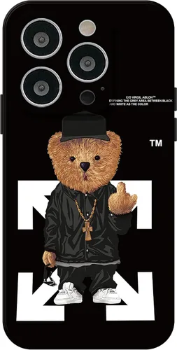 Vista 7 de Funda genial compatible con iPhone 14 Pro Max, diseñada para niños, cubierta de goma de gel de silicona suave estética divertida a prueba de golpes