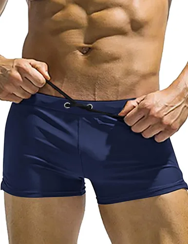 Vista 33 de COOFANDY Trajes de baño para hombre Slip de natación sexy Traje de baño de pierna cuadrada Traje de baño Short de natación Traje de baño con 4