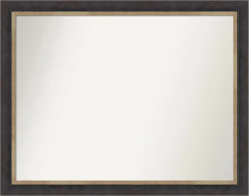Vista 257 de Amanti Art Espejo personalizado, espejo de baño negro Astor, espejo de pared o espejo de tocador de baño sobre el fregadero (25 x 25 pulgadas)