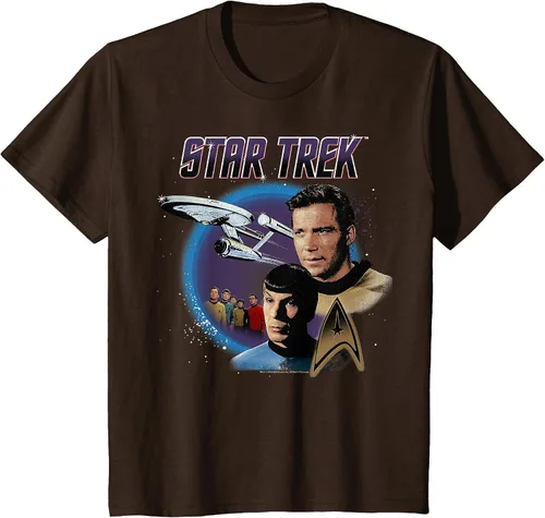 Vista 50 de Star Trek Original Series Vintage Enterprise T-Shirt Baby Blue
