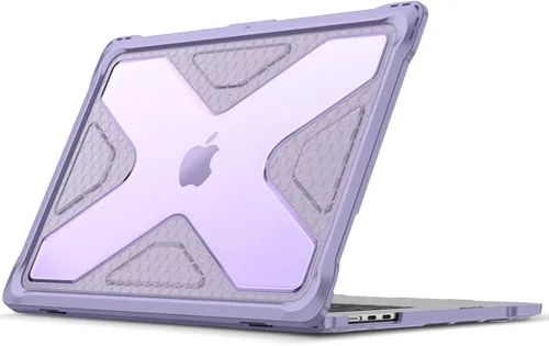 Vista 9 de Fintie Funda resistente para MacBook Air de 15 pulgadas, color azul A3448 A3241 A3114 A2941, 2023 2024 2025 2026, M2 M3 M4 M5, parachoques de TPU