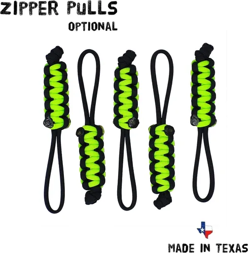 Vista 5 de BubbasGarageTv - Asas de Agarre de Paracord para Jeep Wrangler/Gladiator CJ YJ TJ JK JL JT (Verde Lima)