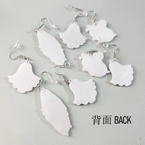 Vista 4 de Aretes colgantes de acrílico de acetato de calabaza, fantasma, murciélago, colgante, creativo, palma, globo ocular, telaraña, para mujeres y niñas