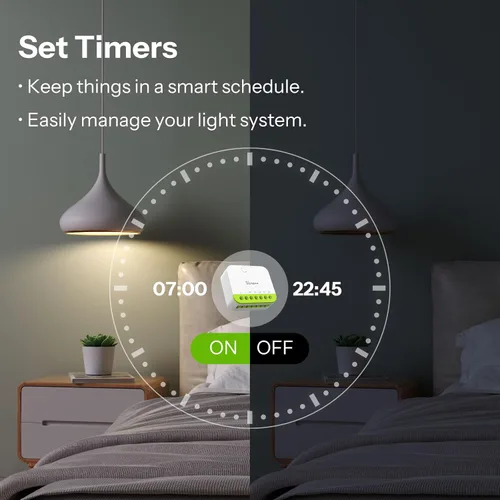 Vista 6 de SONOFF MINI Duo - Interruptor inteligente Zigbee de 2 canales, Zigbee 3.0, carga total de 16 A, control remoto y automatizado a través de Zigbee