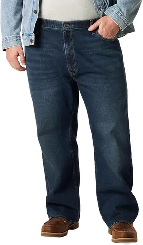 Vista 16 de Signature de Levi Strauss & Co. Gold Jeans Fit Flex - Jeans de ajuste relajado para hombre Índigo medio (elástico)