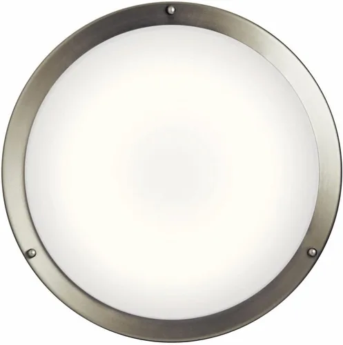 Vista 6 de Kichler Avon - Luz LED empotrada de 14 pulgadas, bronce antiguo Lámpara de techo LED regulable para baños, dormitorios, pasillos y oficinas