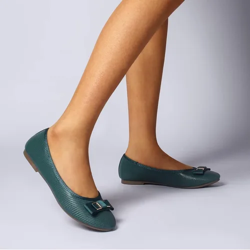 Vista 5 de Samilor Zapatos bajos y elegantes con lazo y puntera redonda para mujer, cómodos y sin cordones