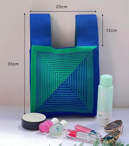 Vista 7 de Bolso de muñeca para mujer, bolso de mano, manga con nudo, portátil, bolsa de regalo