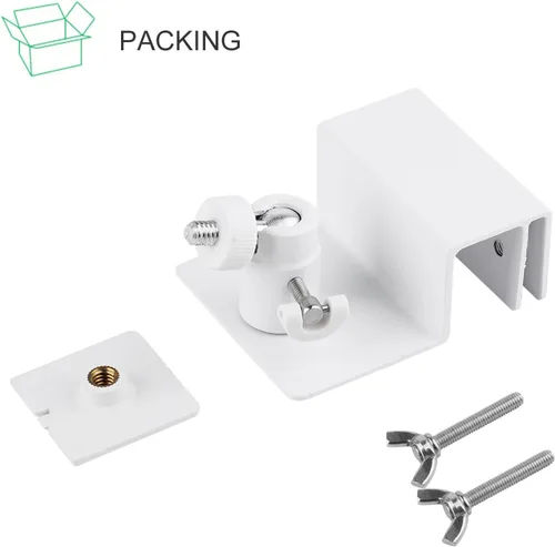 Vista 7 de Soporte de canalón para panel solar, soporte de montaje ajustable de aleación de aluminio resistente a la intemperie, ángulo perfecto para obtener