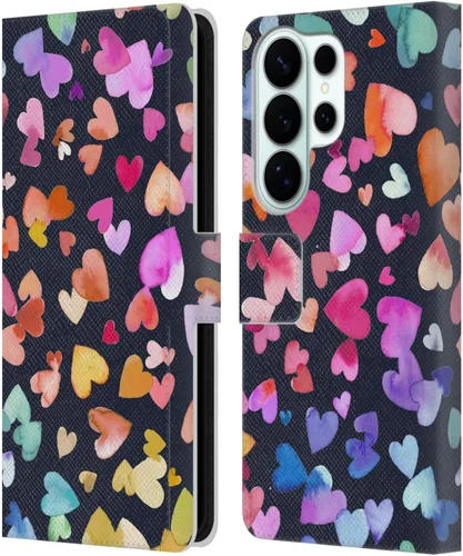 Vista 94 de Head Case Designs Officially Licensed Ninola Brushstrokes Multi Colorful Leather Wallet Case Compatible with Samsung Galaxy A07 4G