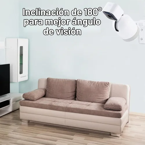 Vista 2 de LEFXMOPHY Soporte de pared compatible con Blink Mini Pan-Tilt Mount para kit de montaje de techo ajustable de 180 grados (1 unidad, blanco)