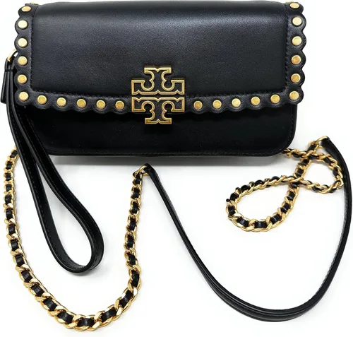 Vista 2 de Tory Burch Cartera de cadena con tachuelas Britten para mujer W. Wristlet
