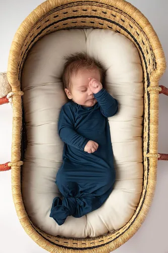Vista 122 de Three Little Tots Vestido de corbata anudada para bebé recién nacido - Bebé
