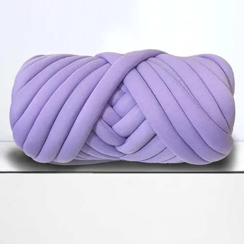 Vista 10 de Hilo grueso para tejido de brazo gigante para manta de nudo trenzado, hilo grueso jumbo tuerce tubular Ya rn suave extra grueso Yar n, tejido Gris