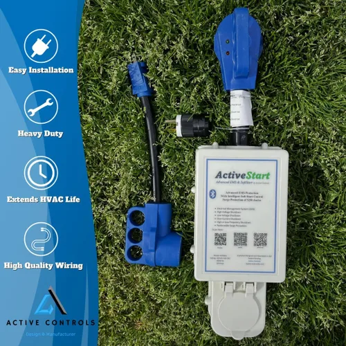 Vista 4 de SoftStart Aire Acondicionado RV de Arranque Suave de 50 Amperios Plug and Play para Autocaravanas. Funciona hasta 4 Aires Acondicionados