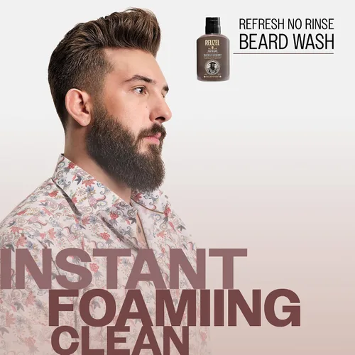 Vista 2 de Reuzel Refresh - Lavado de barba sin enjuague, para hombre, 6.8 fl oz